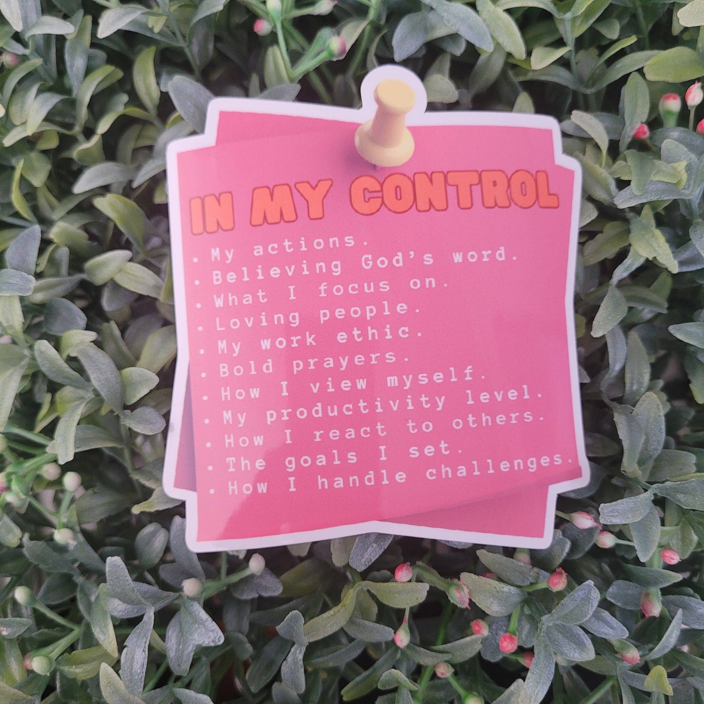 In My Control Sticker