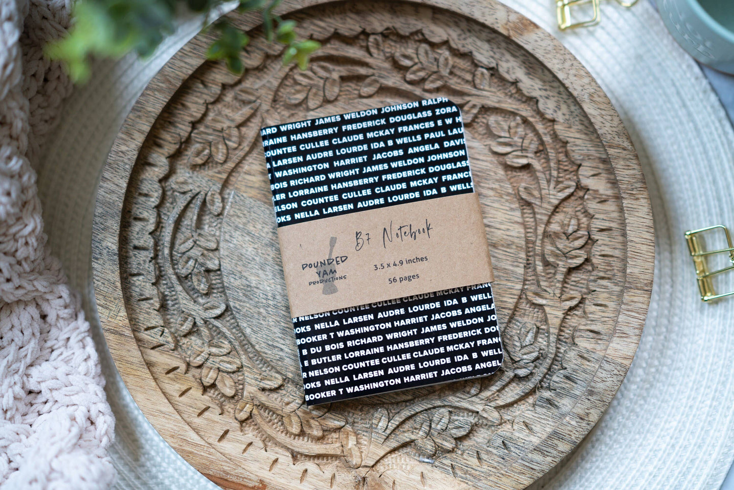 Black Authors B7 Lined Notebook - Notebook Journal