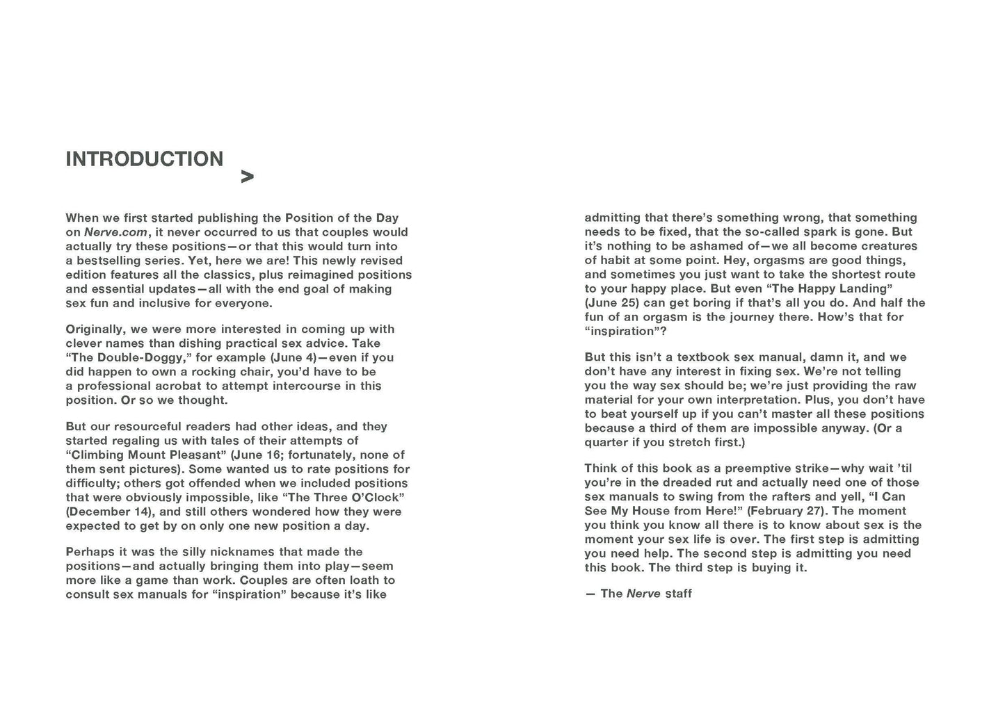 Position of the Day (Revised Edition) by Nerve.com