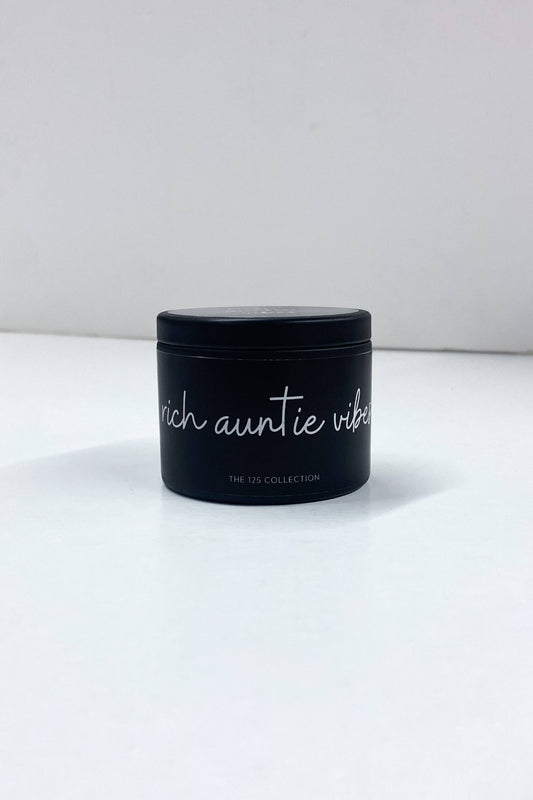 Rich Auntie Vibes Tin Candle
