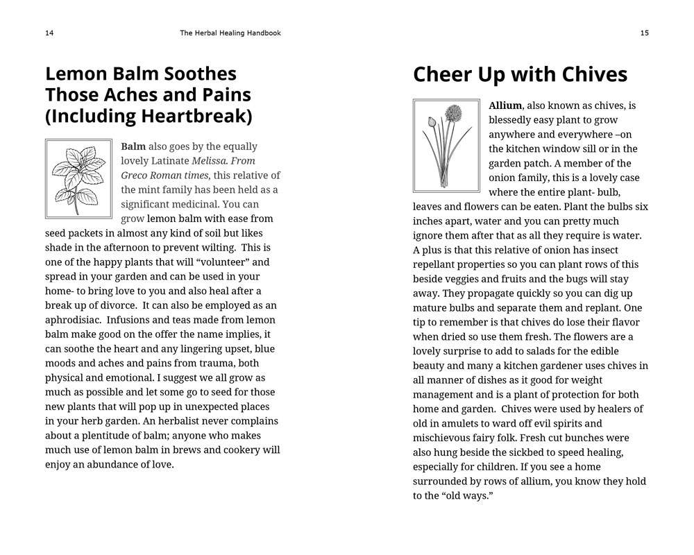 Herbal Healing Handbook by Cerridwen Greenleaf