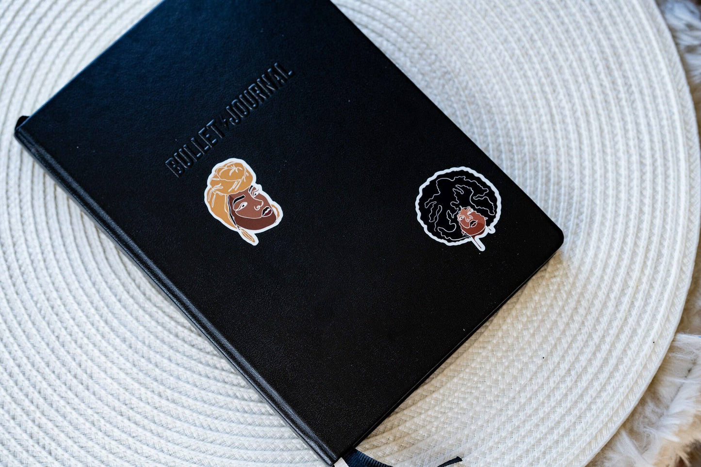 Black Women Line Art Sticker Sheets