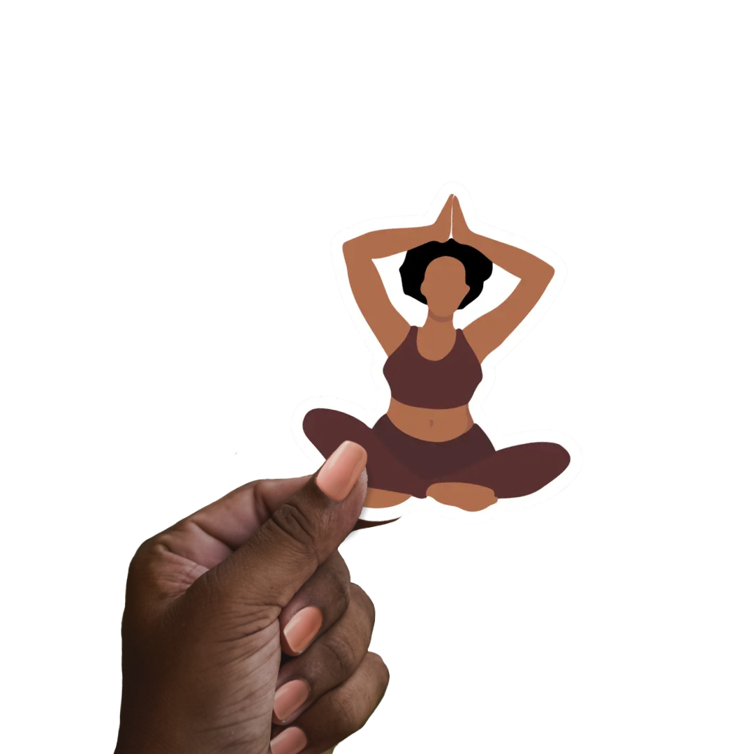 Yogi Stickers | Black Woman, Self-Care | Yoga & Wellnessj