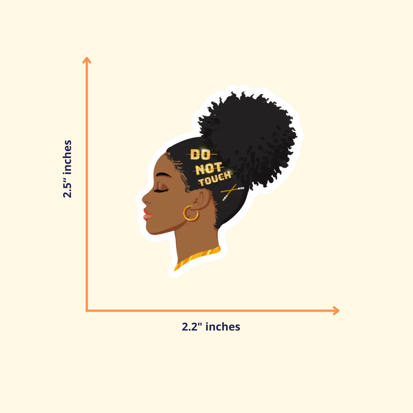 Don’t Touch My Hair Stickers | Black Woman | Empowerment