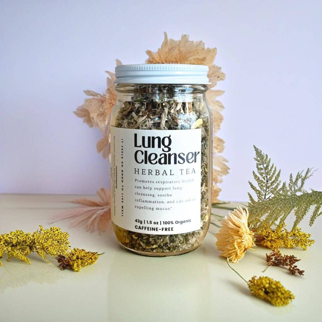 Lung Cleanser Loose Leaf Herbal Tea | Glass Jar