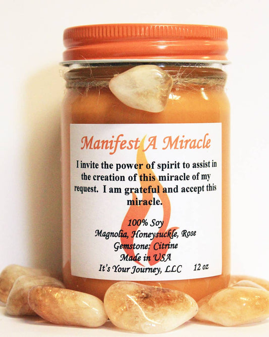 Manifest A Miracle Intention Candle 12 oz