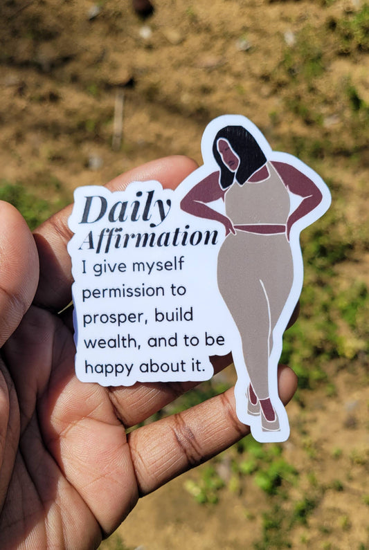 Daily Affirmation Sticker