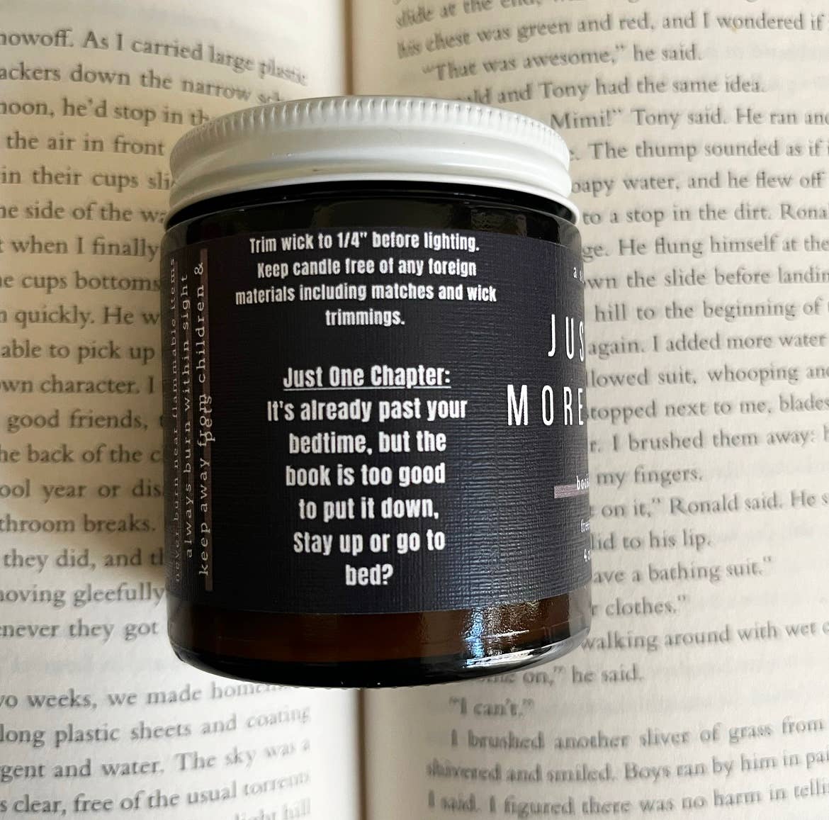 Just One More Chapter -  Bookish Candle | Book Themed Candle