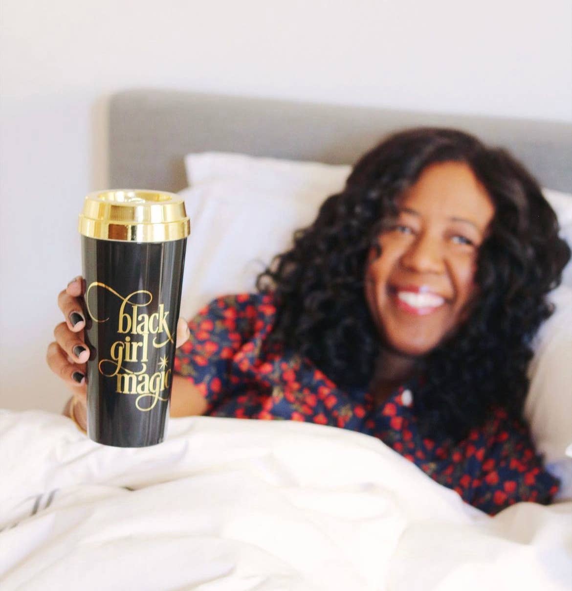 Black Girl Magic :: Gold Lid Travel Mug