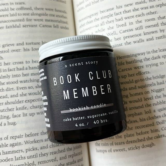 Book Club Member | Candle - Cake Batter + Vanilla, 4 or 8 oz