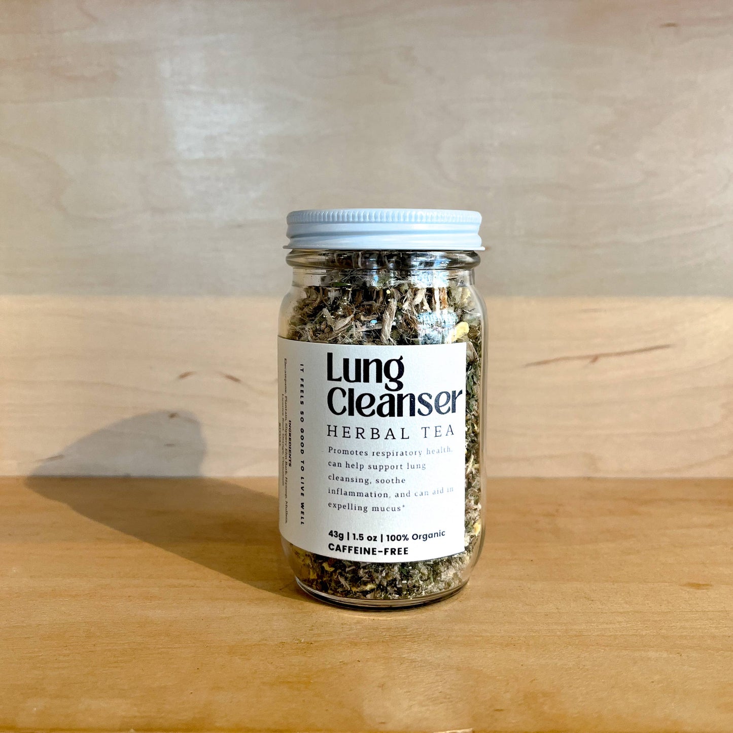 Lung Cleanser Loose Leaf Herbal Tea | Glass Jar