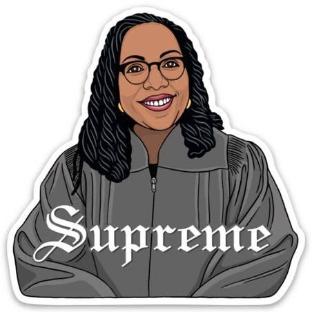 Ketanji Brown Jackson Supreme Die Cut Sticker
