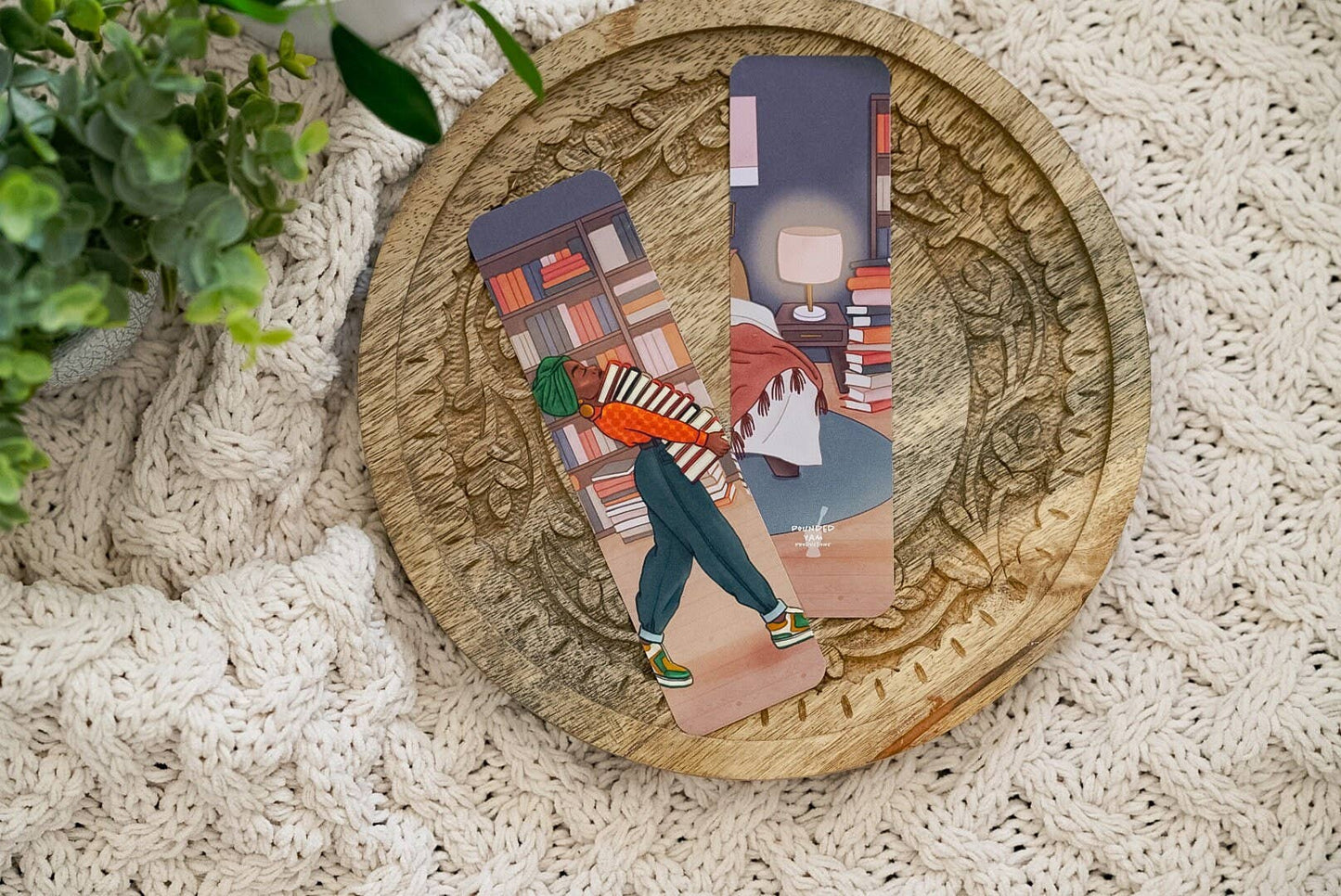 Black Girl Bookstack Bookmark, Bookmark Black Women