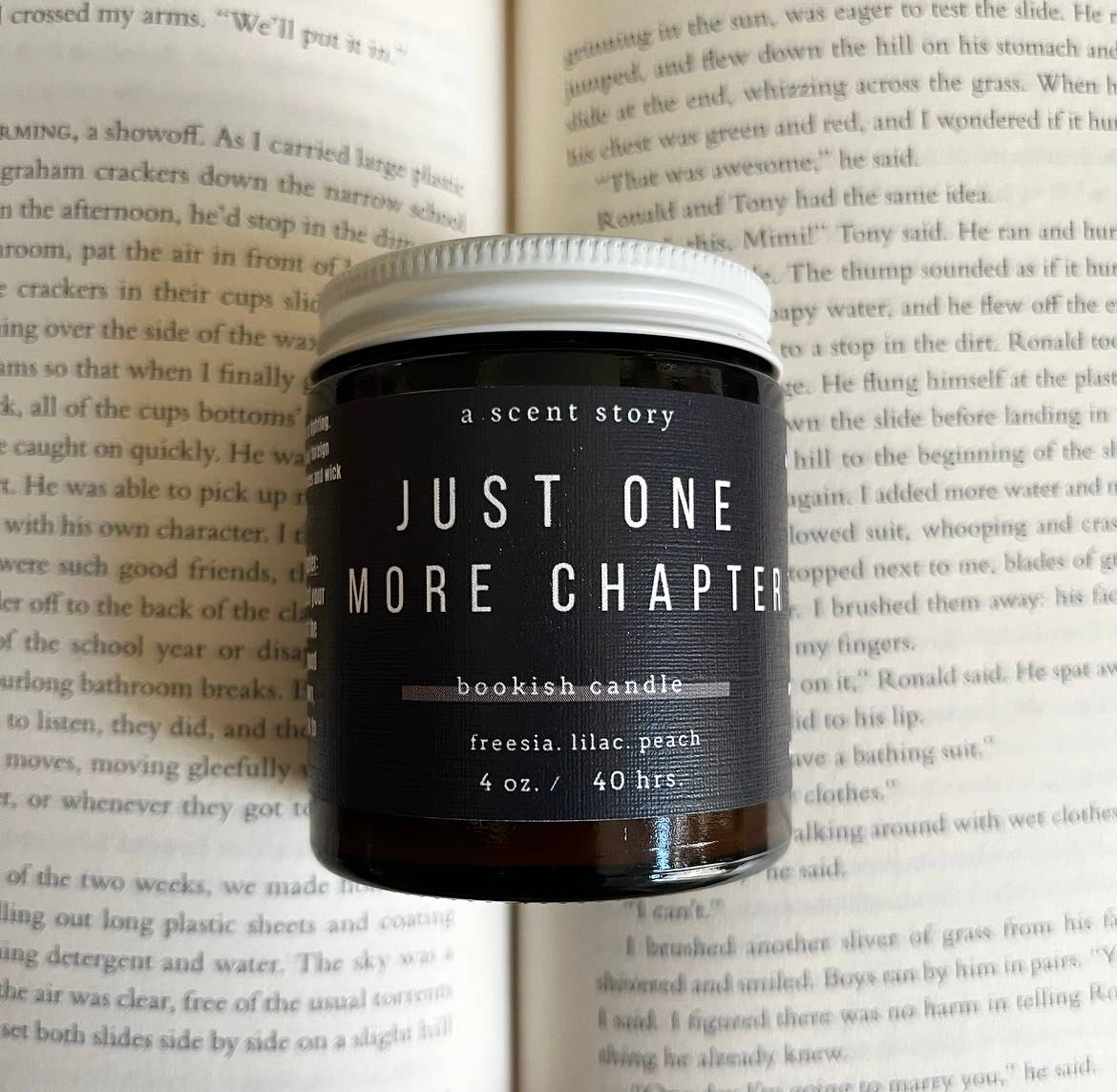 Just One More Chapter -  Bookish Candle | Book Themed Candle
