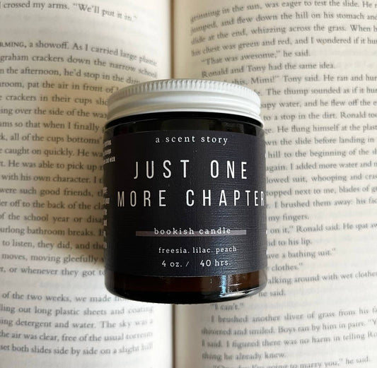 Just One More Chapter -  Bookish Candle | Book Themed Candle