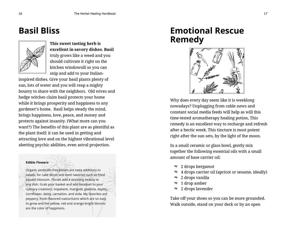 Herbal Healing Handbook by Cerridwen Greenleaf