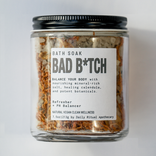 Bad B*tch Botanical Bath Tea Glass Jar