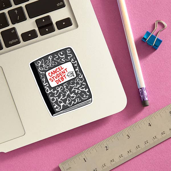 Student Debt Die Cut Sticker