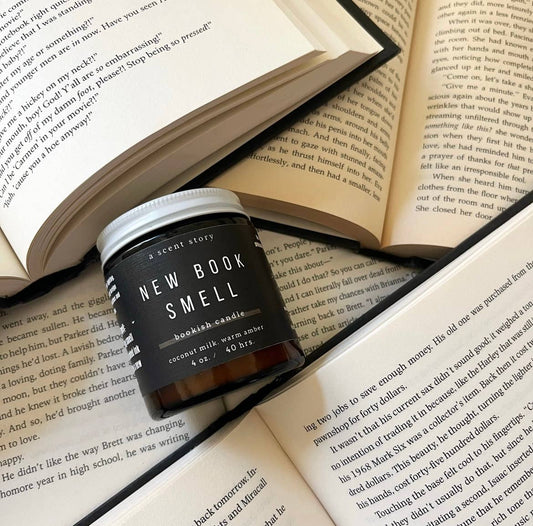 New Book Smell - Bookish Candle, Book Themed, Soy Wax,